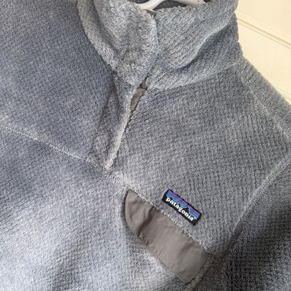 Patagonia Re-Tool Snap-T Fleece Pullover Womens Medium Grey Polartec Thermal Pro